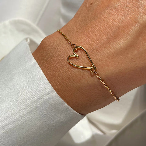 Product image 2 Product image 3 ROUGH HEART THIN 24K gold plated apyrankė