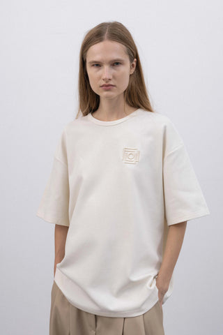 Monogram off-white marškinėliai