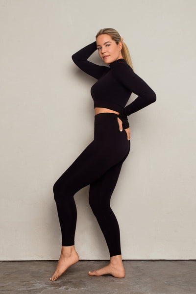 Shelia long sleeve crop marškinėliai